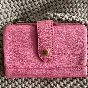 Fossil Pink Leather Women's Wallet